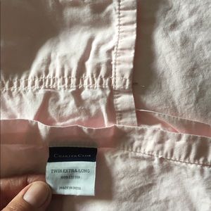 Twin XL Charter Club pink sheets